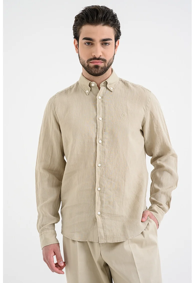Camasa regular fit de in Liam, Bej