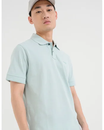 Tricou polo de bumbac pique Prime, Mint