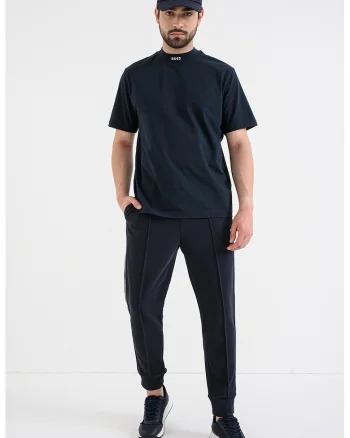 Pantaloni conici de trening cu cusaturi decorative Join, Bleumarin