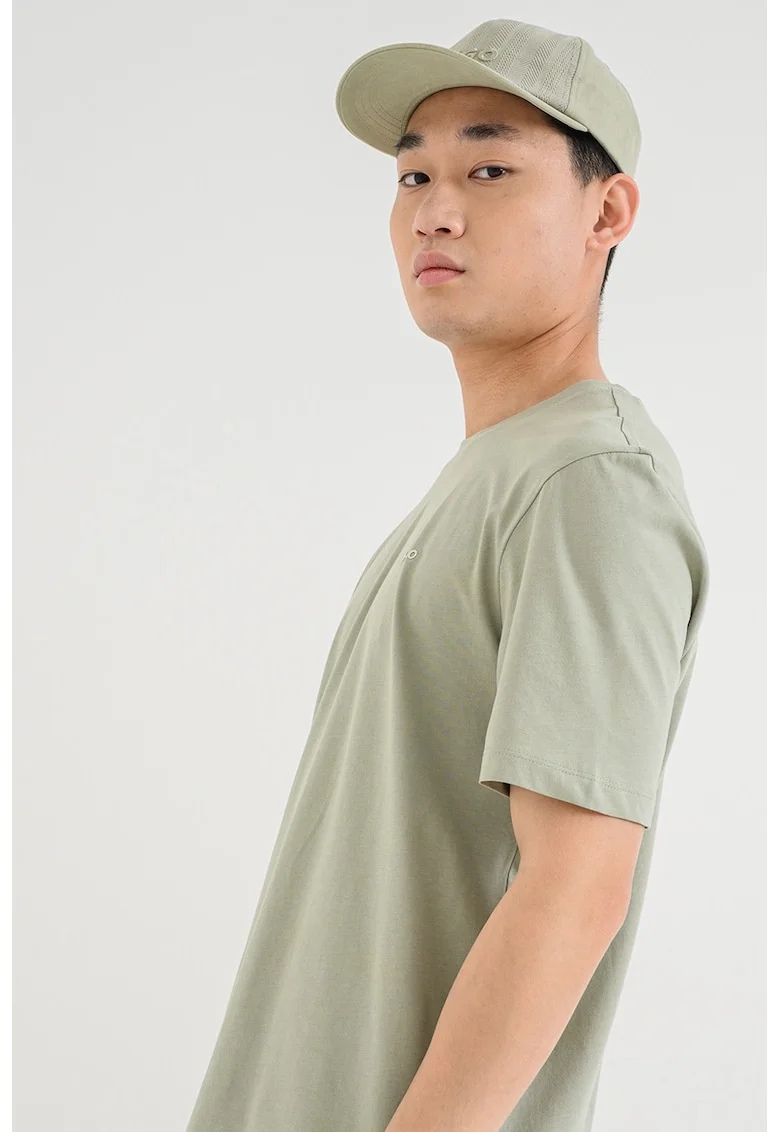 Tricou cu decolteu la baza gatului, Kaki