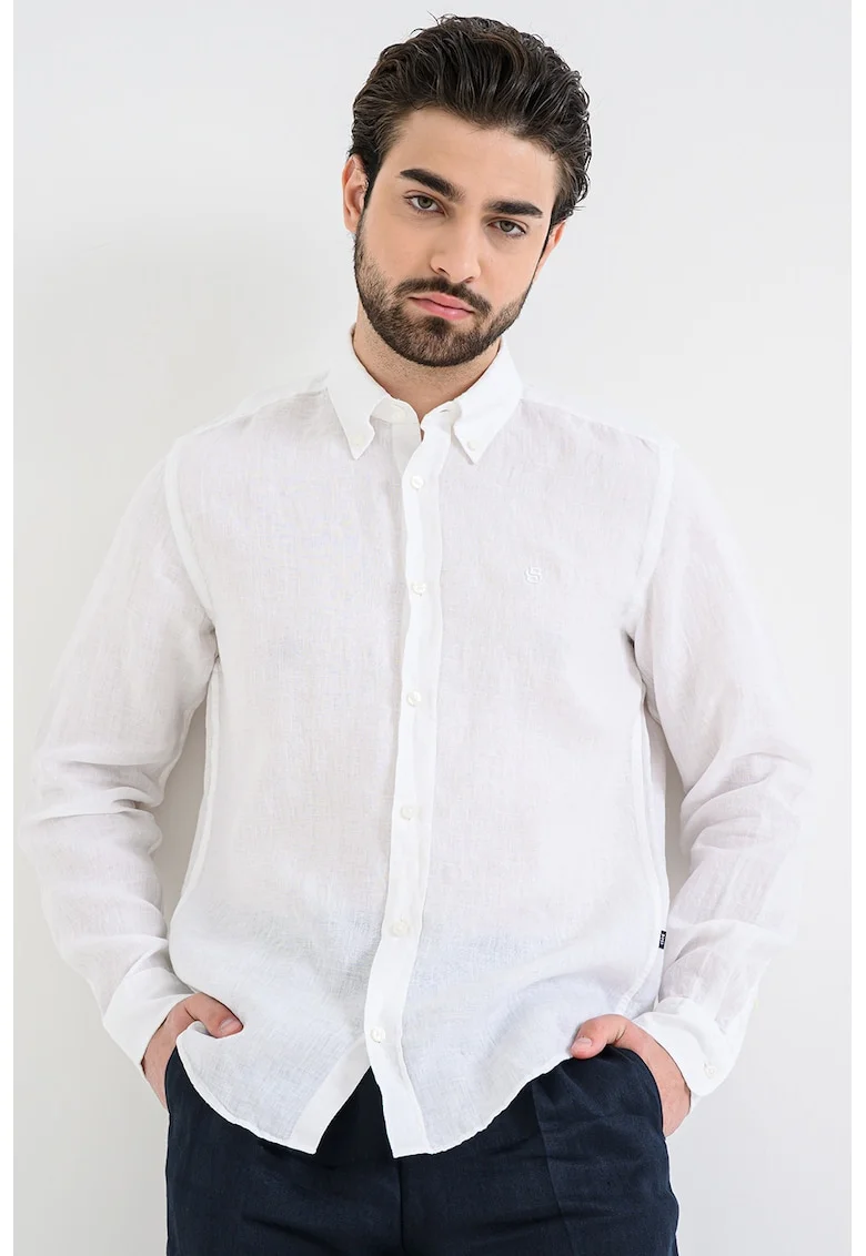 Camasa regular fit de in Liam, Alb