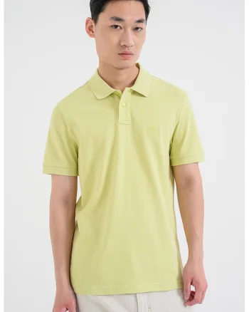 Tricou polo slim fit Passenger, Verde lime