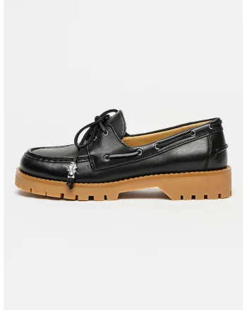 Pantofi loafer din piele Kenny, Negru