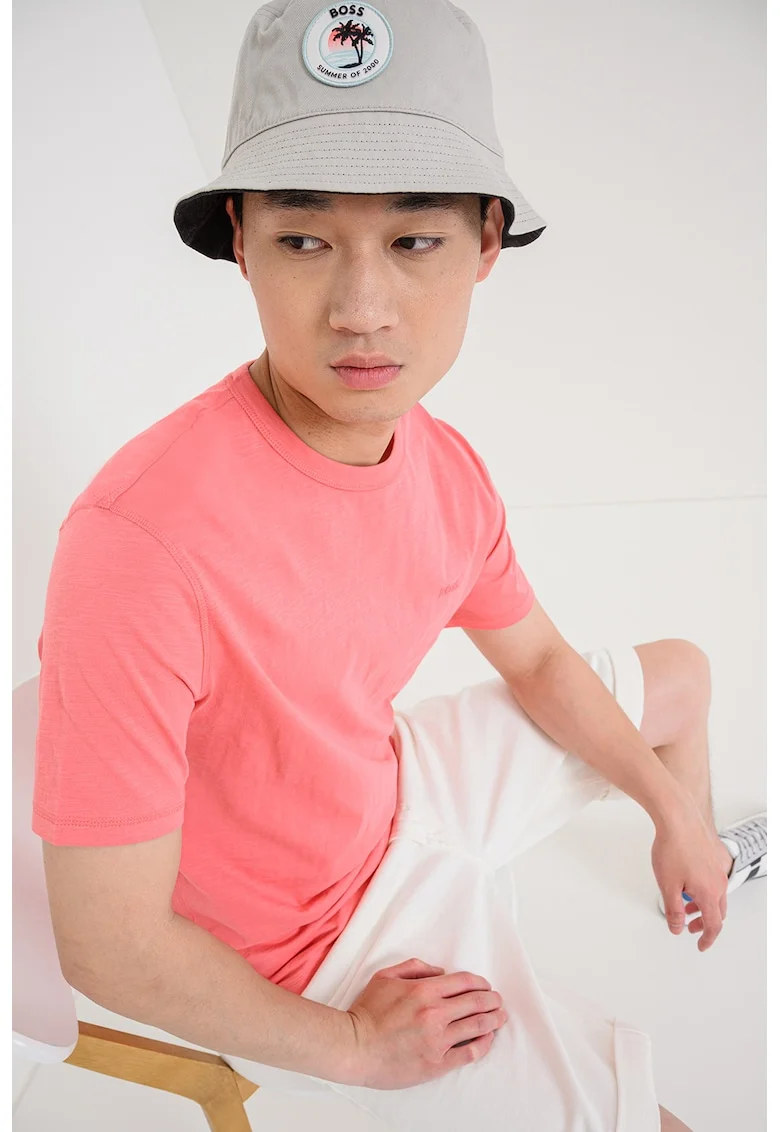 Tricou din bumbac Tegood, Coral