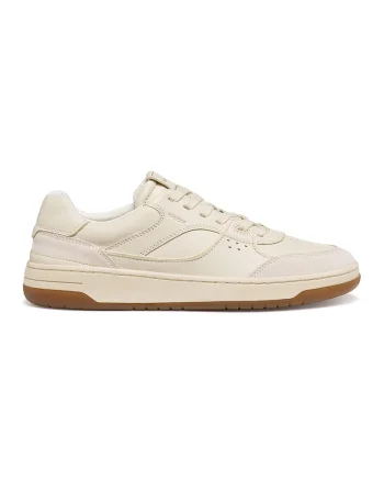 Pantofi sport Sedral Court de piele cu garnituri de piele intoarsa, Maro nisip