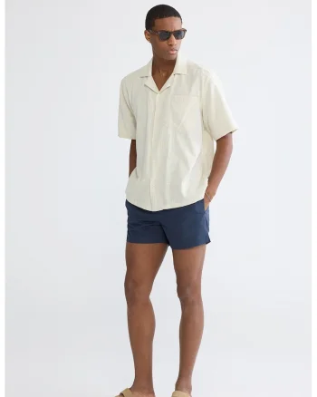 Pantaloni scurti relaxed fit de baie, Albastru inchis