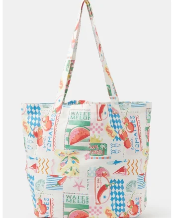 Geanta tote cu imprimeu tematic, Multicolor