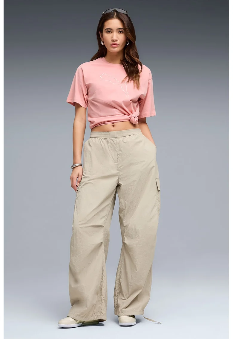 Tricou relaxed-fit BEDAZZLED Tee Rosy Outlook, Roz pastel