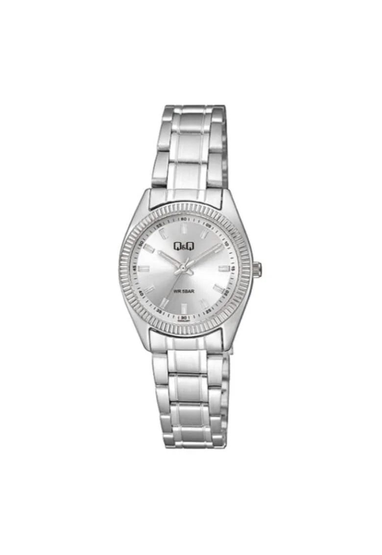 Ceas dama  QZ49J201Y bratara inox cadran argintiu
