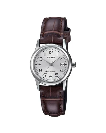 Ceas Dama,  Collection LTP-V0 LTP-V002L-1B, Maro lemn