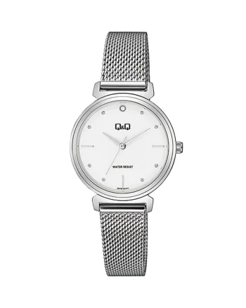 Ceas dama  Q27B-001PY Quartz Argintiu