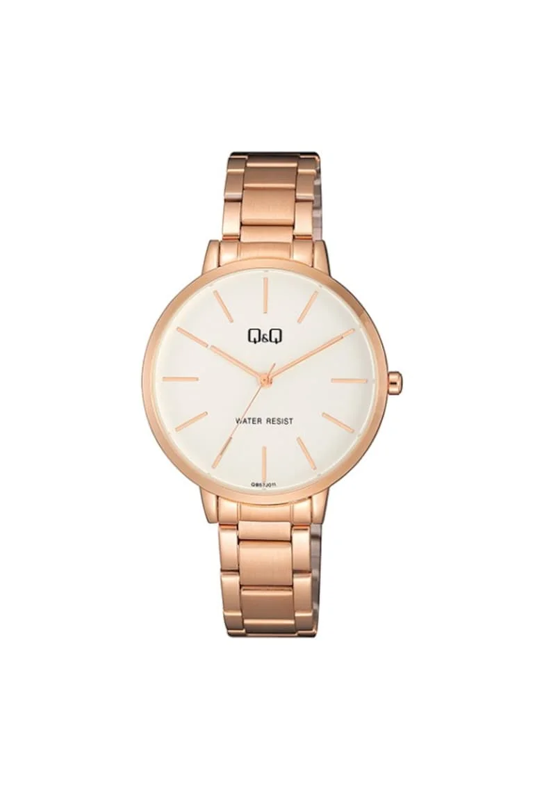 Ceas  QB57J011Y, dama, auriu rose, carcasa 36mm, bratara otel