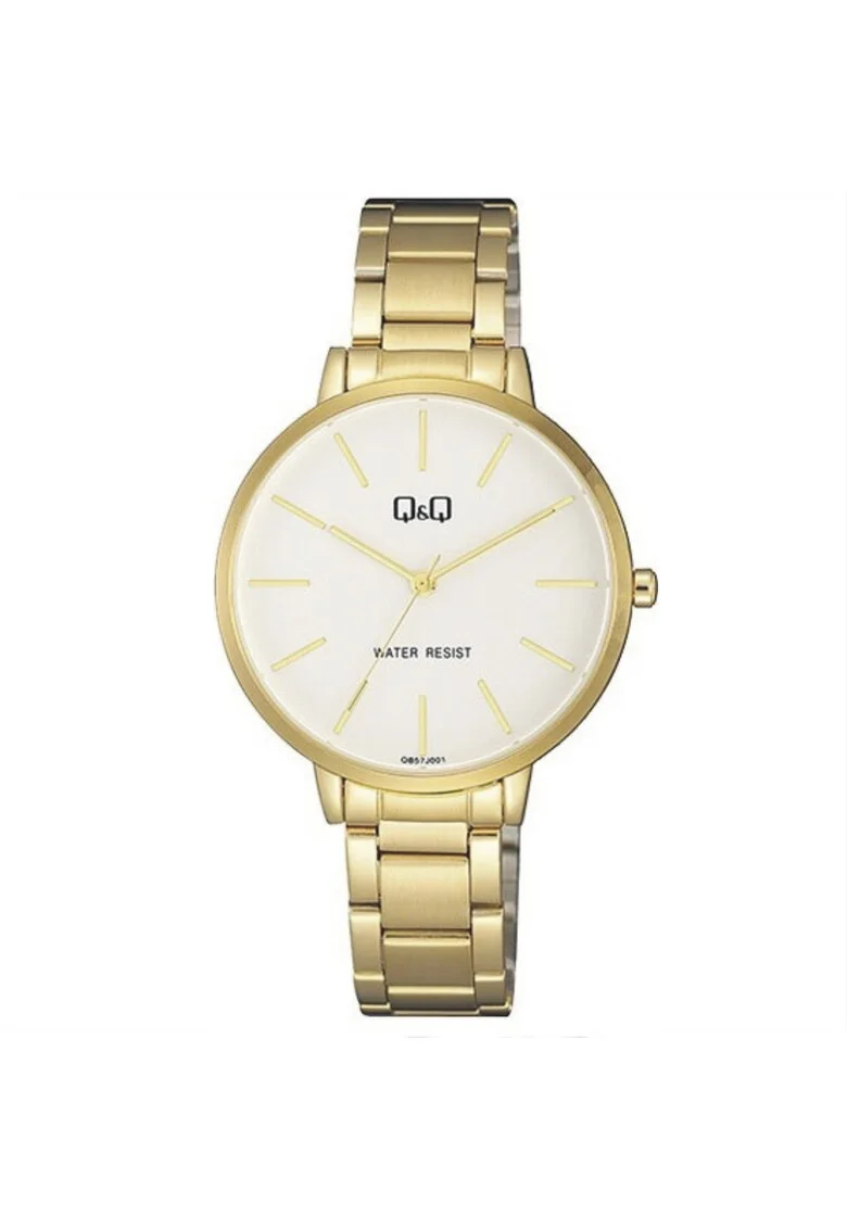 Ceas  QB57J001Y, dama, auriu, carcasa 36mm, bratara otel