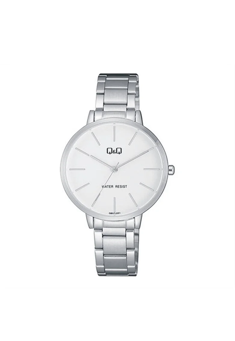 Ceas  QB57J201Y, dama, argintiu, carcasa 36mm, bratara otel
