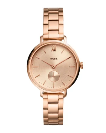 Ceas analog cu bratara metalica, Auriu rose