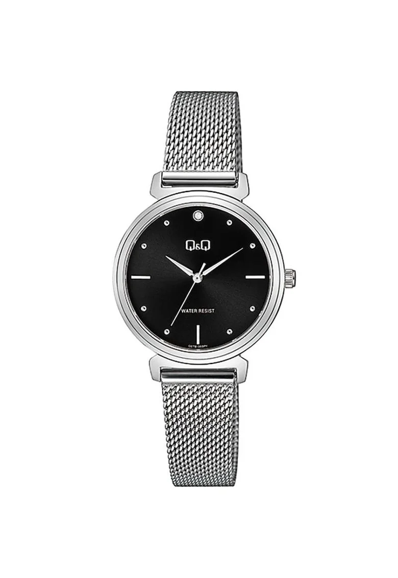 Ceas dama  Q27B-003PY Quartz Argintiu