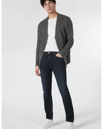 Pantaloni De Barbati AlbastruMarin Straight Fit 044 KARL