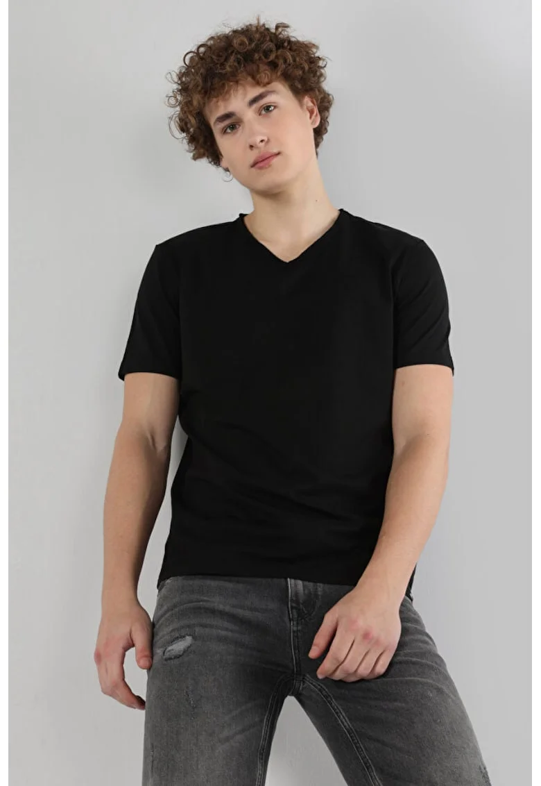 Tricou Negru Regular Fit CL1058584