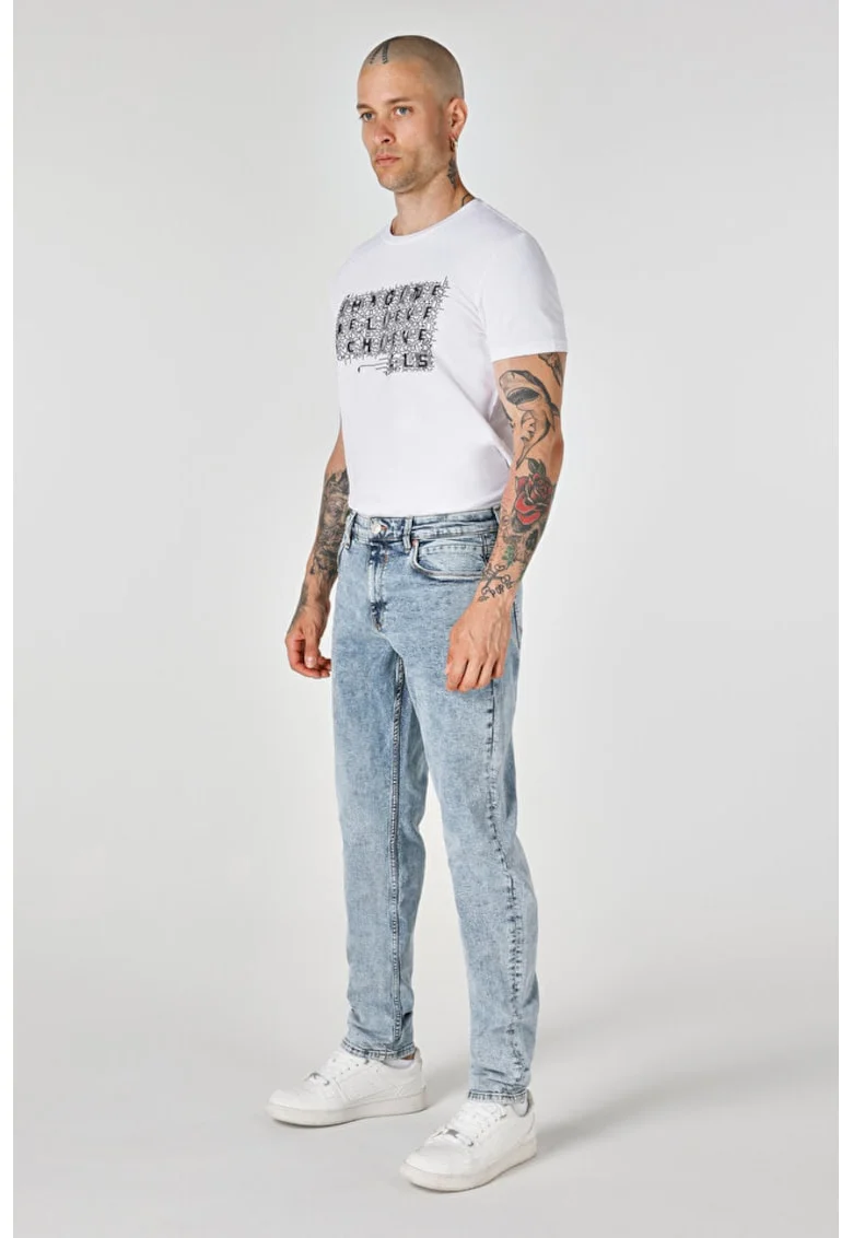 Pantaloni De Barbati Albastru Slim Fit 041 DANNY,