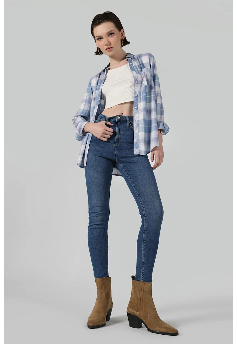 Blugi skinny Diana, Bleumarin