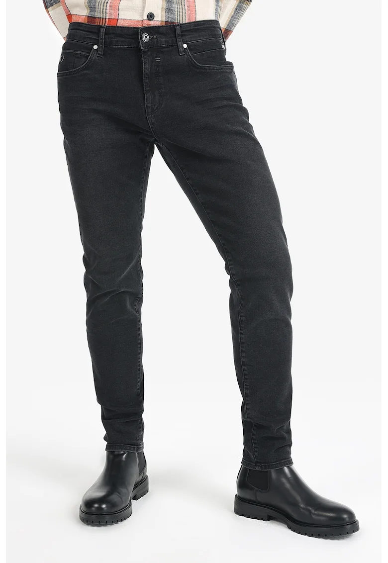 Blugi slim fit Danny, Negru