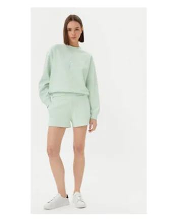 Pantaloni scurti din amestec de bumbac si talie elastica,