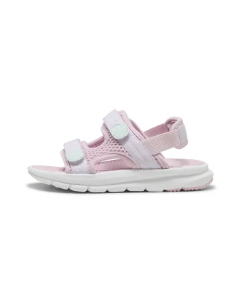 Sandale cu velcro Evolve, Alb/Roz