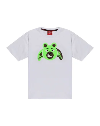 Tricou din bumbac cu imprimeu grafic, Alb