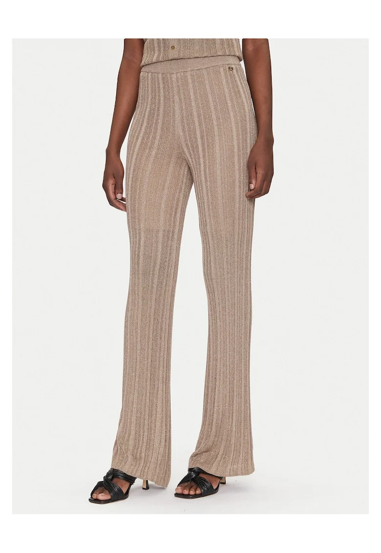 Pantaloni evazati  bej