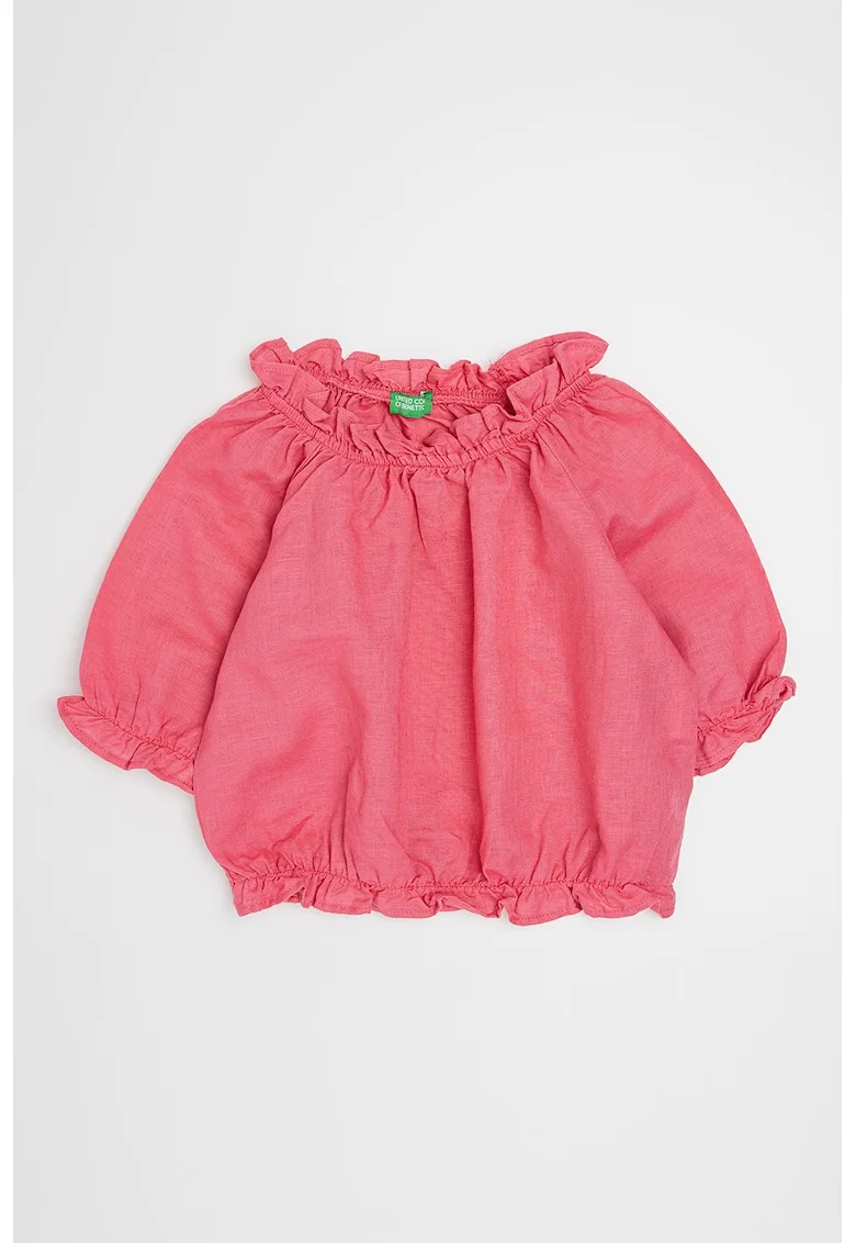 Tricou din amestec de in, Roz