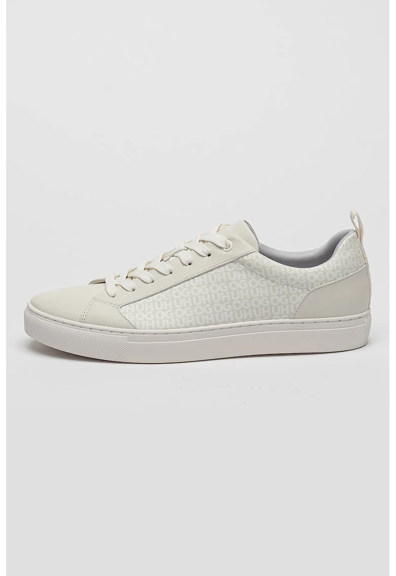 Pantofi sport de piele ecologica Morrie, Alb murdar