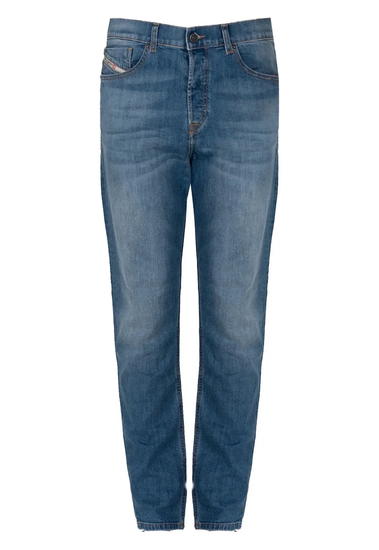 Blugi regular fit D-Fining, Albastru,