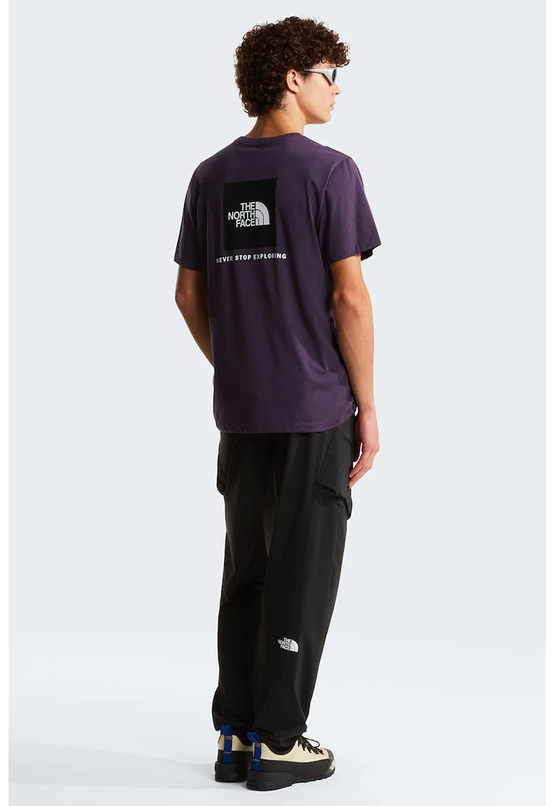 Tricou regular fit cu imprimeu logo pe piept Evolution Box, Violet