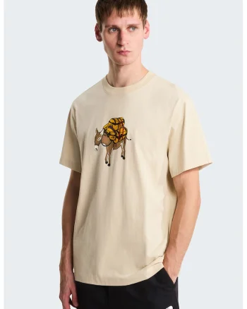 Tricou relaxed fit Donkey, Portocaliu/Maro camel