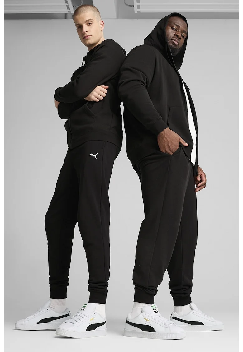 Pantaloni de trening din amestec de bumbac ESS, Negru