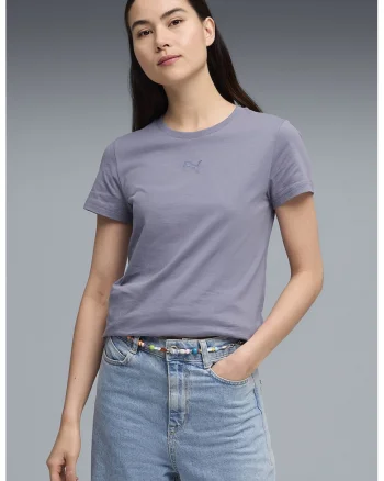 Tricou de bumbac cu logo Essentials, Gri