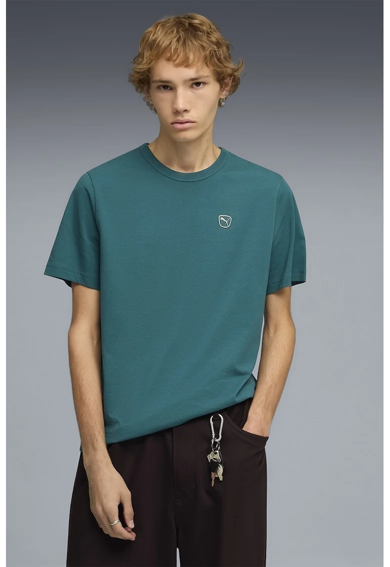 Tricou de bumbac cu logo Elevated