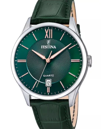 Ceas quartz cu o curea din piele