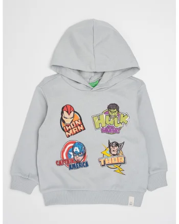 Hanorac cu Avengers, Gri