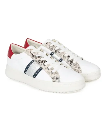 Pantofi sport cu garnituri tip piele de reptila Pontoise,