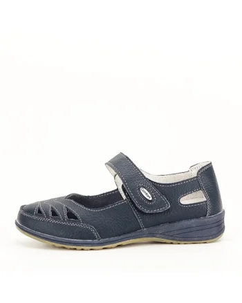 Balerini piele naturala Anisoara bleumarin M4 8019, Bleumarin