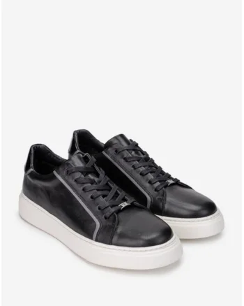 Pantofi barbati piele neagra, Negru