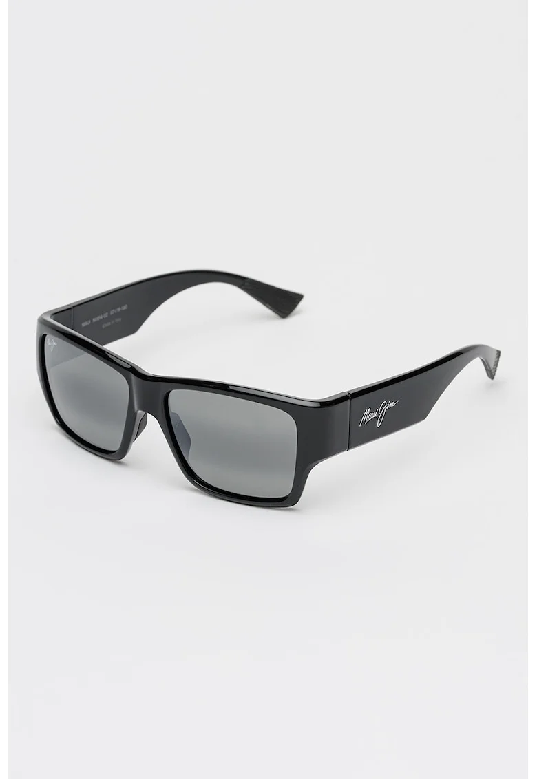 Ochelari de soare unisex dreptunghiulari polarizati Ka‘olu, Negru