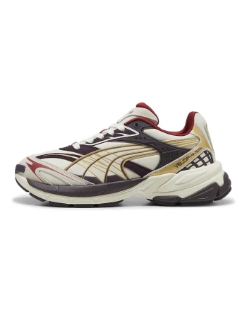 Pantofi sport cu insertii de piele intoarsa Velophasis Play, Alb/Gri inchis