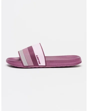 Papuci cu logo Bimni, Violet prafuit