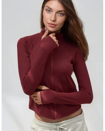 Bluza,  tricotat, mulat, rosu, material elastic, Rosu