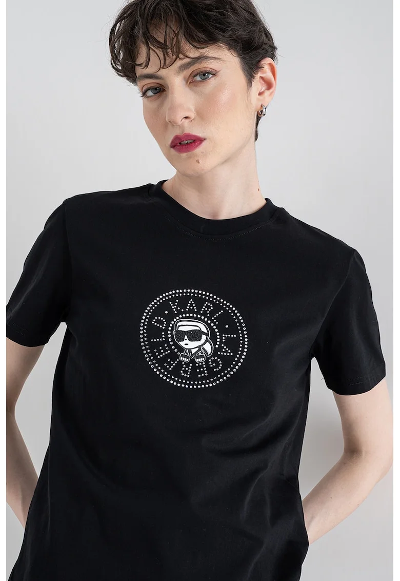 Tricou din bumbac organic Ikon, Negru