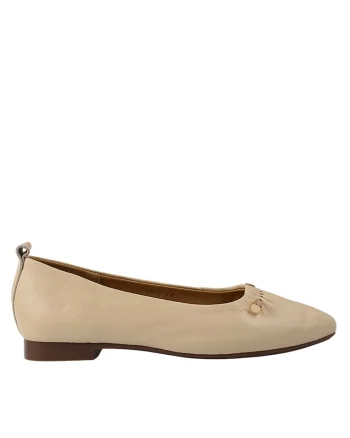 Balerin  2286-1 crem, piele naturala, Crem