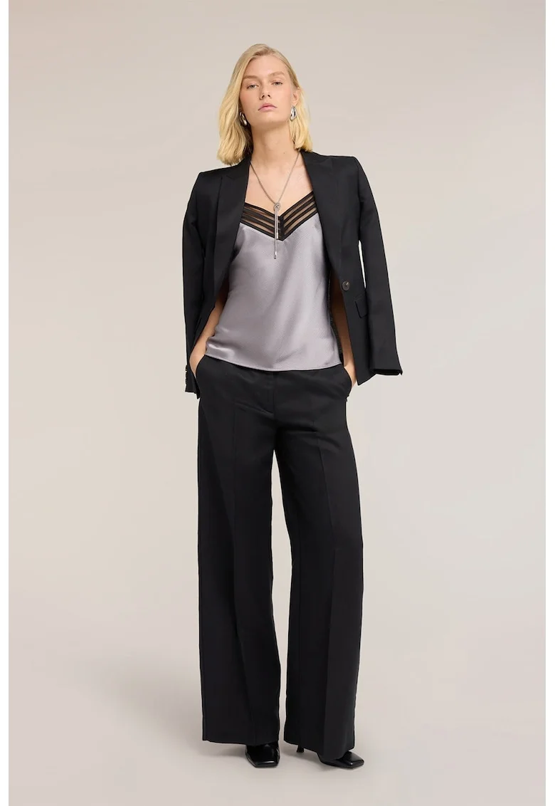 Pantaloni cu croiala ampla, Negru