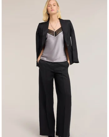 Pantaloni cu croiala ampla, Negru